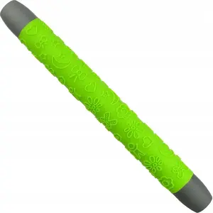 Silikona mīklas rullis Brunbeste BB-3324, 35,5 cm, zaļš