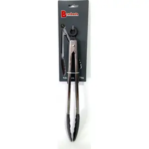 Кухонные щипцы Brunbeste BB-1796, силиконовые наконечники, 30 см, для гриля и сервировки