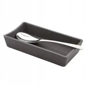 Spatula rest Revol BASALT — ceramic spoon rest by Revol