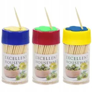 Bamboo Toothpicks Excellent Houseware 3 x 150 pcs — natural disposable picks