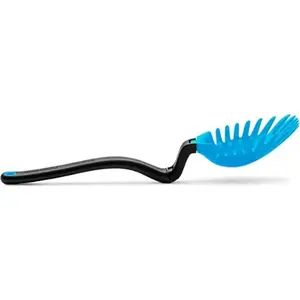 Spadle Holey DF Blue kitchen utensil by Dreamfarm, silicone-coated slotted spatula