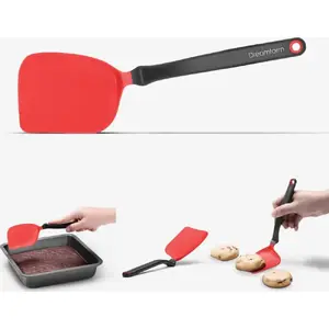 Chopula Mini Red kitchen spatula, Dreamfarm — compact silicone & stainless-steel handle