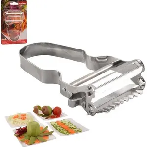 Kitchen Peeler ORION double-blade with patterned handles, universal vegetable and fruit peeler