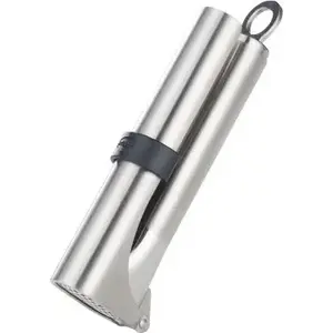Garlic Press Rosle Rösle model 12896 — stainless steel hand press for crushing garlic cloves