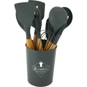 Kitchen utensil set Elitehoff E-6289 — 12 pieces with countertop stand