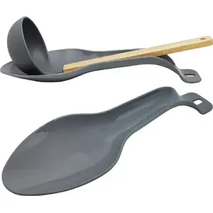 Kitchen spoon rest ORION 120235 — gray stand for ladle, spoon, spatula