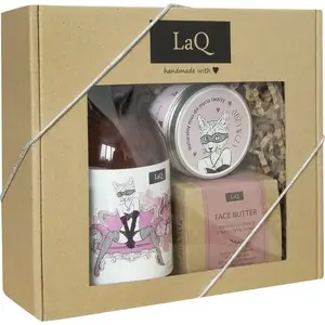 Dušas želeju komplekts LaQ 500 ml ar putām un ķermeņa sviestu — LaQ LAQ.Zestaw*Kocica (MPN 856124)