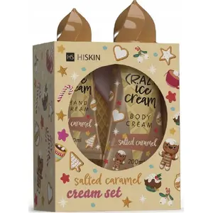 Hand cream and body cream set Alkotest HISKIN_SET Crazy Ice Cream Salty Caramel 60ml + 200ml
