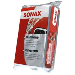 Car wash sponge Sonax Vaskesvamp — Sonax 428141, soft cleaning sponge for vehicle exterior