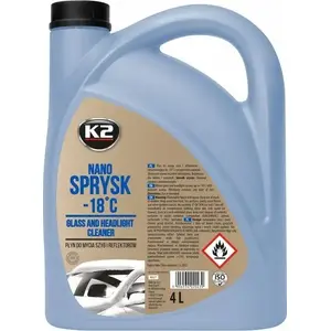 Windshield Washer Fluid K2 K627 NANO SPRYSK Winter –18°C 4L