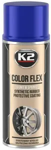 Rubberizējošs aerosola pārklājums K2 Color Flex L343NP — zils 400 ml