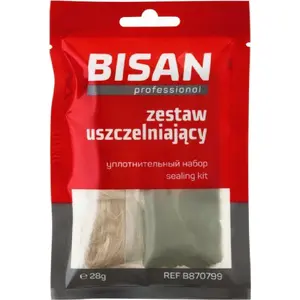 Sealing kit Bisan B870799 — sealing paste and hemp pack, sachet 28 g