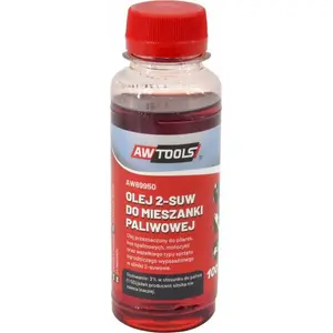 Engine oil AWTools AWTOOLS OLEJ 2-SUW 0.1 L (for 2-stroke fuel mix) red