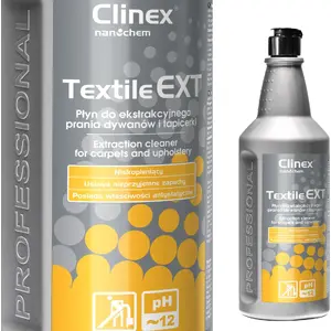 Средство Clinex Textile EXT 1 л — жидкость для машинной и ручной стирки ковров и обивки