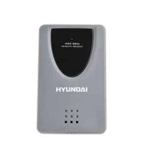 Laika stacijas raidītājs HYUNDAI WS Senzor 77, bezvadu 433 MHz, 65×25×100 mm, melns/pelēks