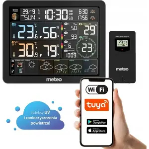 Air purifier Meteo 3682 with Wi‑Fi weather station and air pollution sensor
