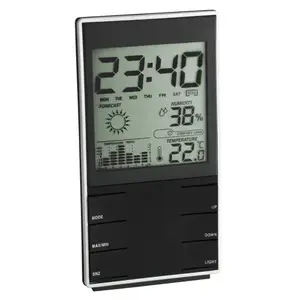 Digital weather station TFA 35.1102.01 — indoor temp 0–50°C, outdoor humidity 20–99%, black