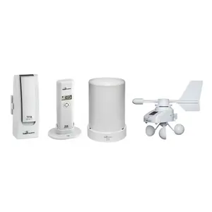 Environmental sensor TFA WeatherHub smart home wireless — measures temperature, humidity, rainfall, wind speed; Wi‑Fi; power: AC/solar/AAA/AA