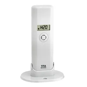 Temperature transmitter TFA 30.3305.02 for outdoor use, range -40 to 60 °C, battery 1.5 V, white
