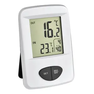 Digital weather station TFA 30.3061.02 — indoor/outdoor thermometer, wireless 433 MHz, battery-powered, white