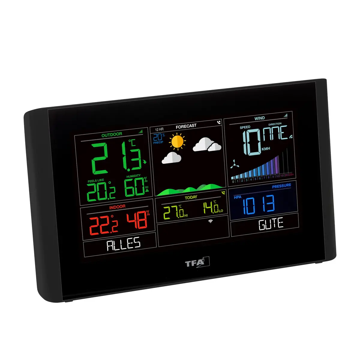 TFA View Breeze Black — laika stacija AC/akumulators Photo 2