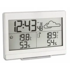 Метеостанция TFA Casa чёрная LCD батарейная беспроводная термометр-гигрометр для внутри/снаружи 0–45°C / -40–70°C