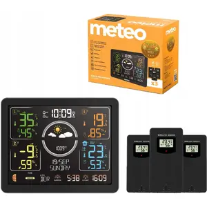 Weather station Meteo SP301 with DCF time, hygrometer, barometer and 3 external sensors