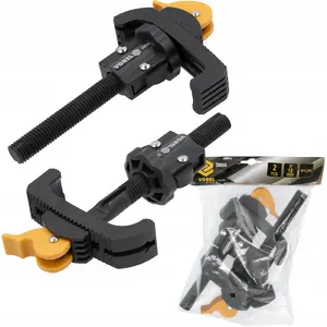 Workshop Table Clamps set 2 pcs, TOYA 38650 — bench clamp pair for woodworking and metalworking