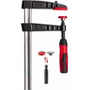 Bar clamp UN TG10-2K — bar clamp, 10 cm opening, cast iron and plastic