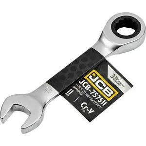 Wrench with Ratchet JCB 11 mm, short closed-end ratchet wrench
