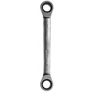 Double-ended ratcheting box wrench King Tony 14x15 mm JCB-7571415M