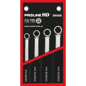 Ring wrench set Proline 36680 — 4-piece pack