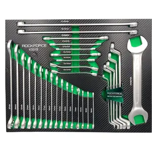 Combination wrenches set Rockforce RF-K5315 – bent open box and flat wrenches, 31-piece