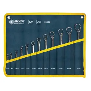 Wrench set MEGA 12 pcs offset ring wrenches 6–32 mm model 36532