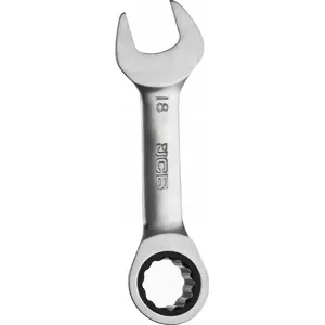 Combination ratcheting wrench JCB 18 mm, short, model JCB-757S18