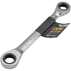 Double-ended ratchet ring spanner JCB 13x14 mm model JCB-7571314M