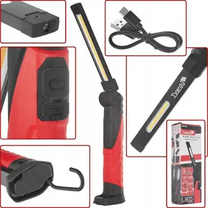 Workshop folding lamp Tvardy LED COB 5W + 3W with magnet, 2600mAh battery, 650 lm, IP44