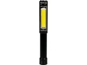 Handheld work light YATO YT-08522, LED 3 W, 170 lm, battery AA, PVC housing, 192×26×23 mm