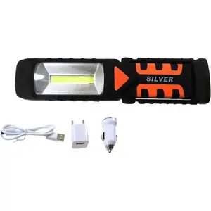 Work Lamp Silver WARSZT.LED 12V/230V with Magnetic Base, Model 10890