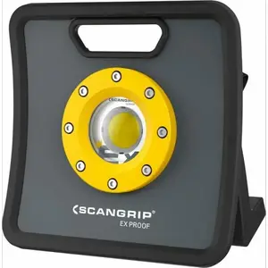 Darbnīcas LED lampa Scangrip NOVA EX — ar akumulatoru un tīkla barošanu