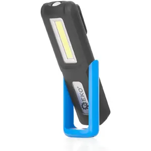 Darbnīcas lampa GEKO 3W+3W LED COB 1200mAh ar rokturi un magnētu