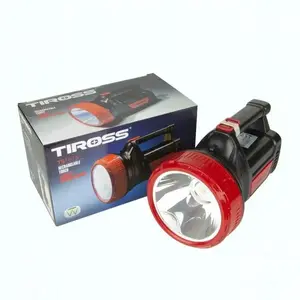 LED Flashlight Tiross TS-2260 — compact handheld torch, rechargeable battery compatible