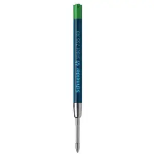 Ballpoint pens Schneider Slider 755 — extra broad line, green ink, pack of 10