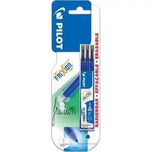 Стержень для гелевой ручки PILOT FriXion Point, стираемые, синий, упаковка 3 шт (PIRBLSFRP5LX)