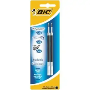 Ballpoint pen BIC Reaction Gel Medium — 2 pcs, black ink