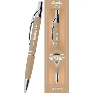 Gift Ballpoint Pen HERLITZ Super Facet — presentation pen, single-piece design