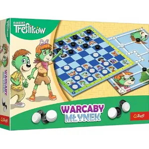Настольная игра TREFL Warcaby Młynek Rodzina Treflików - семейная стратегическая игра