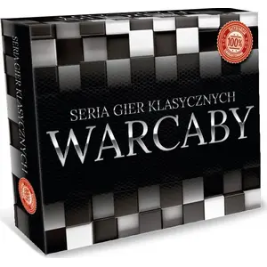 Board game Artyk classic checkers set model 10611 — wooden pieces and folding board