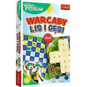 Board Game TREFL Warcaby Lis i Gęsi (Rodzina Treflików) 02301 – family checkers game