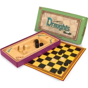 Board Game Tobar Draughts — Classic Checkers Set, 64-square Board